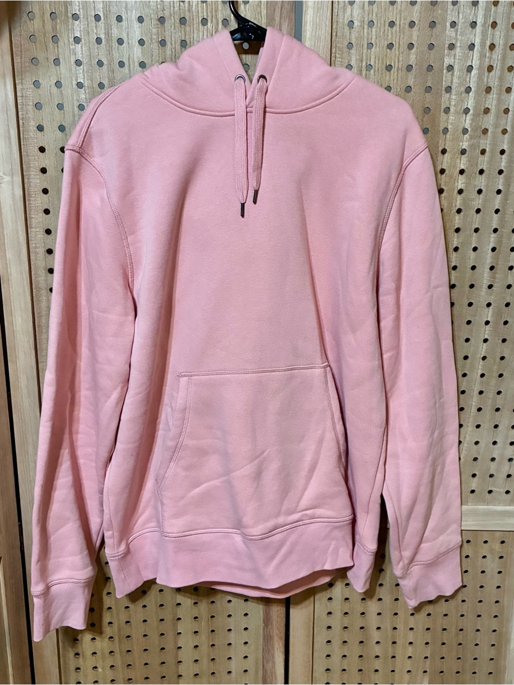 Amazon Essentials Pink Hooded Pullover Sweatshirt Size L